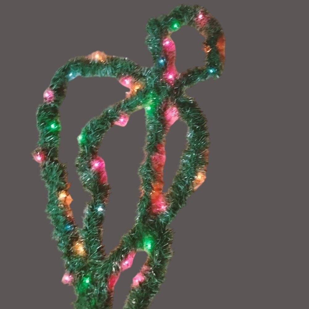 Green Pine Garland 30 Ft Pre Lit Christmas String Lights